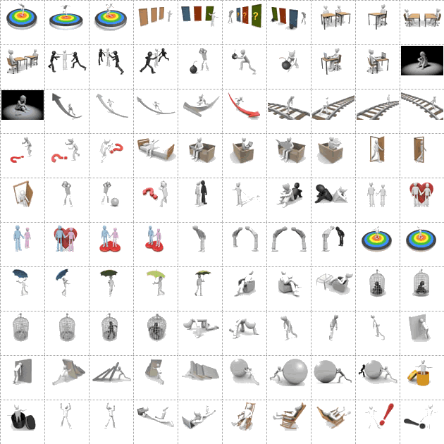 ピープルズ 無料イラスト素材-1