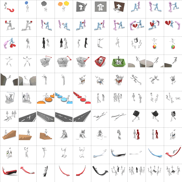 ピープルズ 無料イラスト素材-2